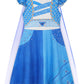 Wonderbabe Girls Red Costume Girls Halloween Cosplay Princess Birthday Party Dress Up Outfit Size 5-6T