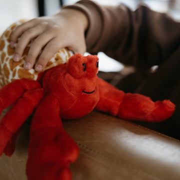 The Petting Zoo Hermit Crab Plush Toy, 12 Red Stuffed Animal, Medium Size, Perfect Gifts for Kids, Wild Onez Sealife Collection