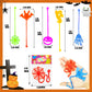 Boo Basket Goodie Bag Stuffers for Toddlers 200 Pcs, Halloween Bulk Sticky Hands Treats Non Candy Toys Gifts for Kids, Party Fav