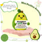 GiftMark Daughter Gifts from Mom Dad Positive Crochet Avocado Emotional Cheer Support Crochet Mini Handmade Funny Birthday Graduation Gift Present Ideas for Daughter Teen