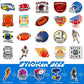 Football Stickers 100 Pcs Vinyl Waterproof Football Sports Stickers For Water Bottle Laptop Skateboard, Football Gifts For Kids