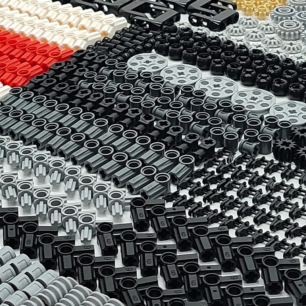Dspitwod Technical Gears Axle Pin Connectors - Gear Chain Connectors Technical Parts Set Stem Building Brick Toy Gift For Kids 8 10 12 Years