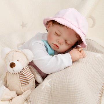 Jirachi 18- Inch Lifelike Reborn Baby Dolls, Adorable Real Life Soft Body Sleeping Baby Girl, Realistic Reborn Baby With Toy Accessories For Kids
