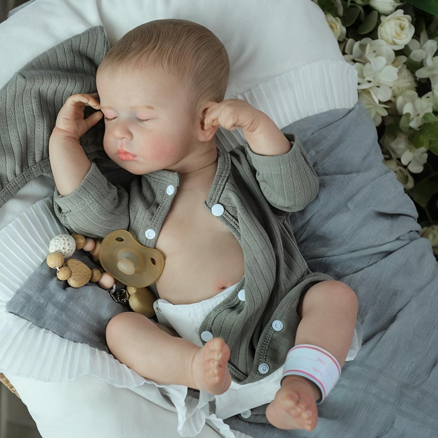 SCOM Realistic Reborn Baby Dolls  20 Inch Lifepreviously openedborn Baby Girl Doll with Full Body Vinyl  Real Life Baby Dolls with Accessories for Ages 3+ | enhanced Gift