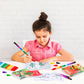 BenLouis 12 Summer Mini Coloring Books Kids with 12 Stacking Crayons Pool Beach Party Favors Small Activity Books Bulk for Kids