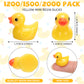 Barydat 1200 Pcs Mini Resin Ducks Bulk Yellow Tiny Duck For Hide And Seek Prank Cruises Party Mini Baby Ducks Miniature Garden Accessories Duck Figures For Dollhouse Landscape Aquarium Decor Gift