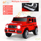 Infans Licensed Mercedes Benz G63 Kids Ride On Car, 12V Electric Vehicle With Remote Control, Double Open Doors, Music, Bluetooth, Wheels Suspension, Battery Powered For Children Boy Girl (Red)