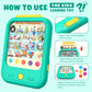 Kids Learning Tablet Educational Learning Pad for Toddlers 2-5 to Learn Alphabets, Numbers, Foods, Time, Music, Talking Cards fo