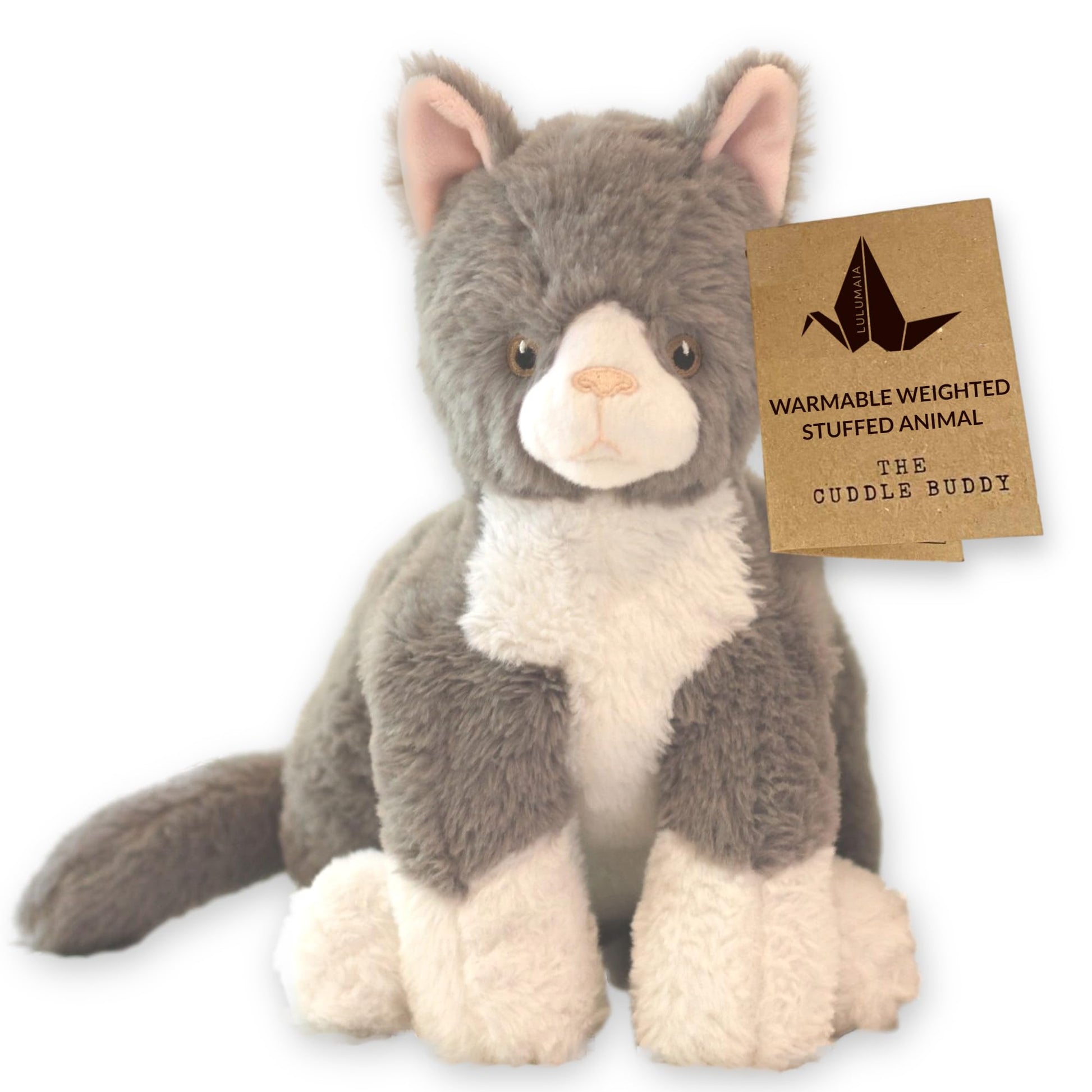 Lulumaia Weighted Stuffed Animals - 3.5Lb - Microwavable Unscented Plush Stuffed Animal - Weighted And Heated Stuffed Animal For