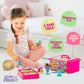 GirlZone Ice Cream Shop Play Sand Kit - 2 lb Magnetic Sand Toys - Multicolor - Ages 7+ - 22 Pieces