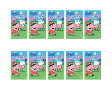 Bendon Peppa Pig Mini Play Packs, Each With Mini Coloring Book, 2 Mini Crayons, And A Sticker, 10-Pack