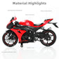 Risopen 1:12 Motorcycle Model For Suzuki Gsx R1000R Alloy Diecast Motorcycle Model Toy Mini Moto Gift(Red