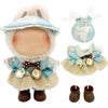 Eayaele Clothes for Labubu - 3PC Set with Shoes for 6.7 Inches Doll  enhanced Outfit with Accessories  Stylish Clothes for Labubu (NO Doll)(LBB-21)