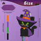 WERNNSAI Halloween Cat Pinata - Black Cat Party Decoration with Witch Hat, Paper, Kids Birthday Supplies, Includes Stick & Blindfold