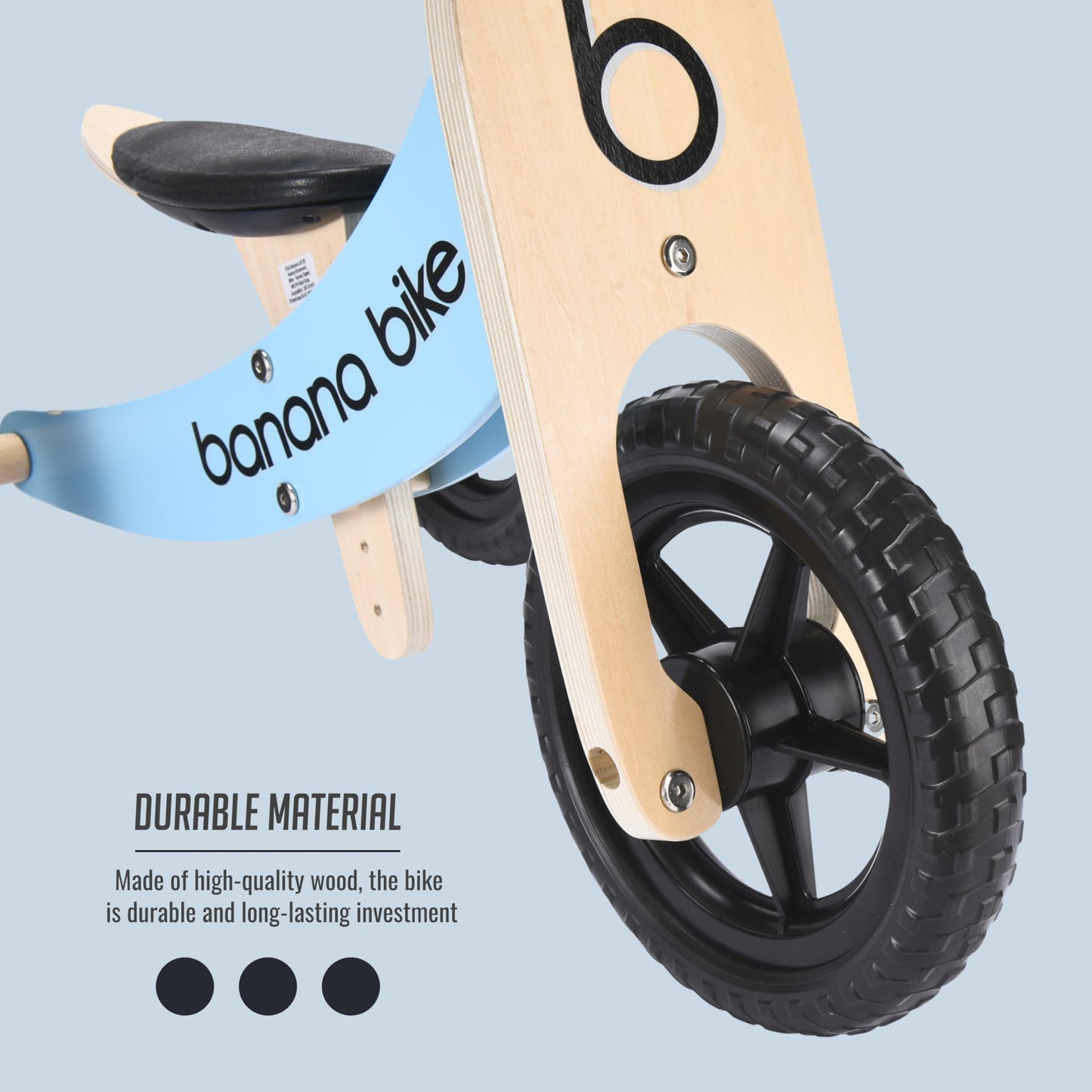 Banana Bike Balance Bike Wooden - Toddler Balance Bike For 1+ Year Old Kids - Eco-Friendly Kids' Balance Bikes - First Bike Gift