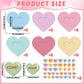 Lonfliness 36 Set Valentines Day Craft Kits Conversation Heart DIY Picture Frame Craft Valentines Photo Frame Heart Sticker Art