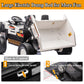 POSTACK 24V 8Ah Ride on Dump Truck with Electric Dump Bed, Ride on Construction Vehicle, 4WD Kids Electric Car with Remote Contr