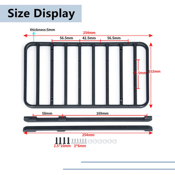 MORLORDY Metal RC Roof Rack Luggage Rack Set for 1/10 Scale RC Crawler Car TRX4 2021 Bronco Upgrades