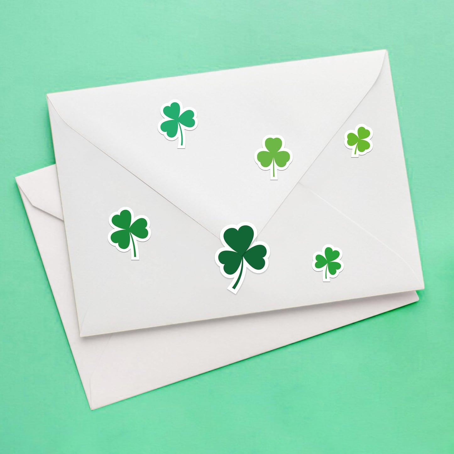 Linaye 1200Pcs St Patricks Day Stickers For Adults Kids, 24 Sheets Cute Shamrock St. Patricks Day Stickers Bulk For Cards Envelo