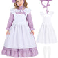 Pioneer Girl Costume Colonial Prairie Costume Dress Kids Pilgrim Costume Outfit Bedelia Martha Cosplay Floral Maid Farmer Dresse