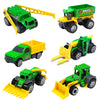 Oriate Children Diecasting Farm Car Toy Set 6pcs, Harvester, Transporter, Truck, Sprayer Small Farm Toys, Mini Cars Model Christ