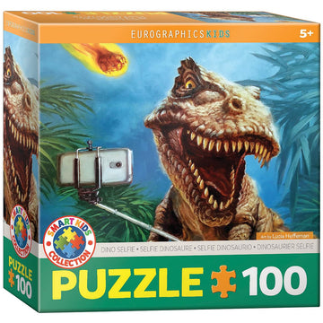 Eurographics Dino Selfie By Lucia Heffernan 100-Piece Puzzle
