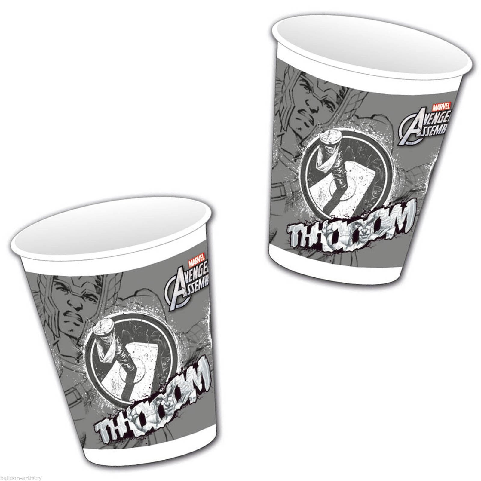 Avengers Assemble Teens Thor Plastic Party Cups x 8 by The Avengers