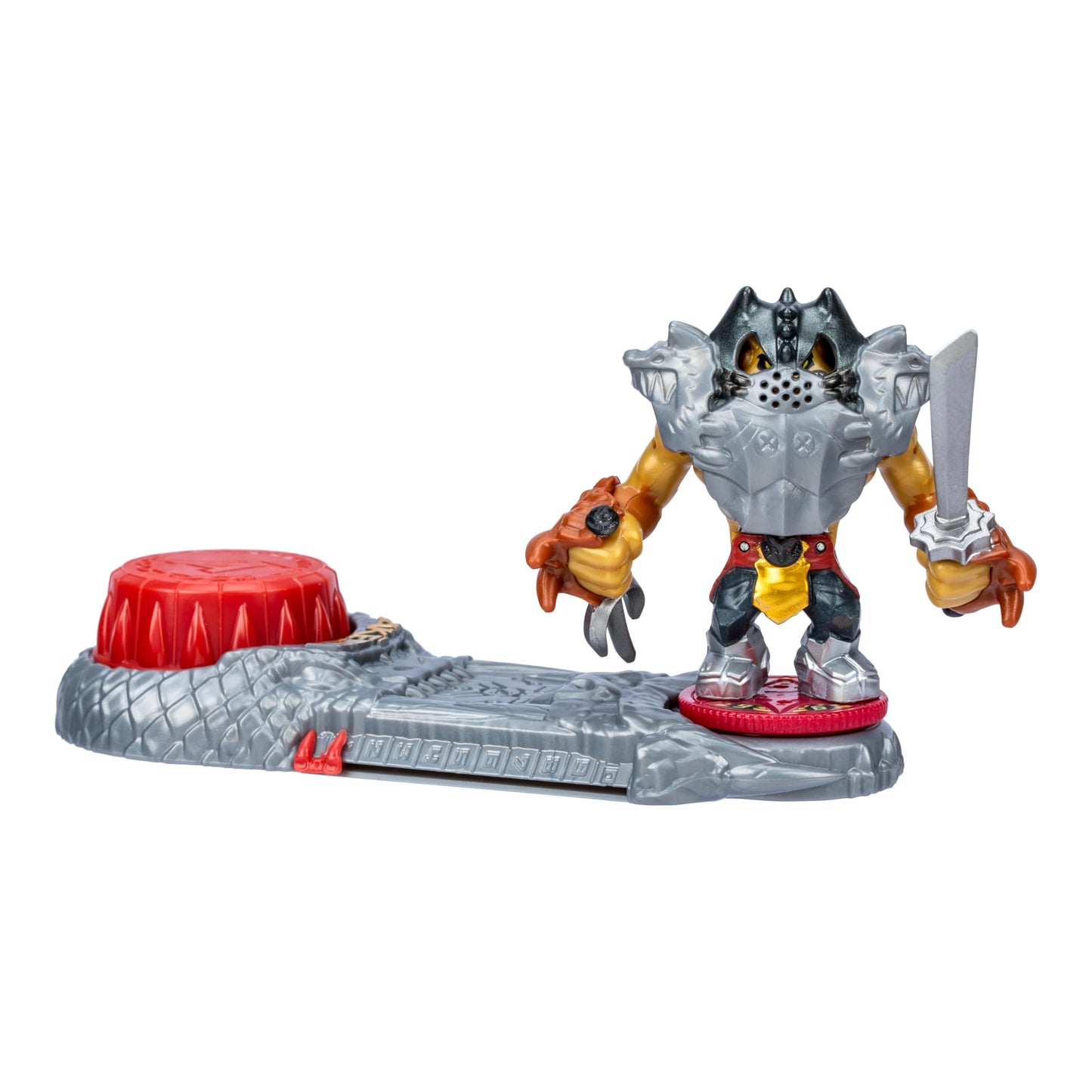 Legends of Akedo Ninja Bosses  Golden Lion Prideheart  3 Inch Tall Battling Warrior Figure with 360 Attack Spin Action  Double Defense protective covering Pops Off When Struck  2 New Ninja Bosses to Collect