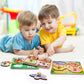 Zeoddler Wooden Puzzles For Toddlers, 4 Pcs Peg Puzzles For Kids 2-4, Preschool Learning Puzzles For 2 3 Years Old, Montessori Puzzle For Boys, Girls