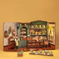 CUTEBEE Book Nook Kit  DIY Miniature House Kits for mature-themed and Teens  Dollhouse Booknook Tiny House  Bookshelf 3D Wooden Puzzle  DIY Craft Gifts for Family and Friends (Blossom Florists)