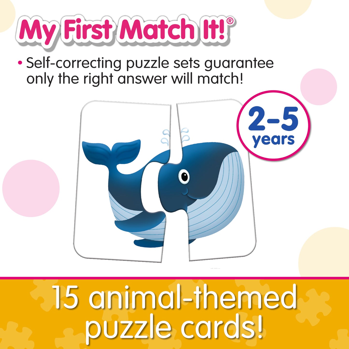 The Learning Journey: My First Match It! - Head And Tails - 15 Self-Correcting Animal Memory Matching Puzzles Games - Educational Activities For Learning - Preschoolers Age 2-5 - Award Winning Toys