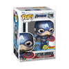 Funko POP! Marvel Avengers Endgame Captain America with Broken Shield & Mjolnir (Glow in The Dark & Metallic)  limited availability