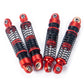 RCLIONS 1/18th RC Shocks Adjustable Absorber Damper for TRX4M 1:18th RC Crawler Car Upgrades (Red)