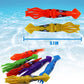 Haktoys Squids Dive & Swim Sinking Pool Toy Set For Kids: Practice Diving And Swimming, Underwater Multicolor Sinking Squids (Set Of 6 Pieces)