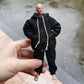 1/12 Scale Figure Male Clothes Men Hoodie Pants Trousers Clothing For 6Inch Male Action Figure Body Doll (A)