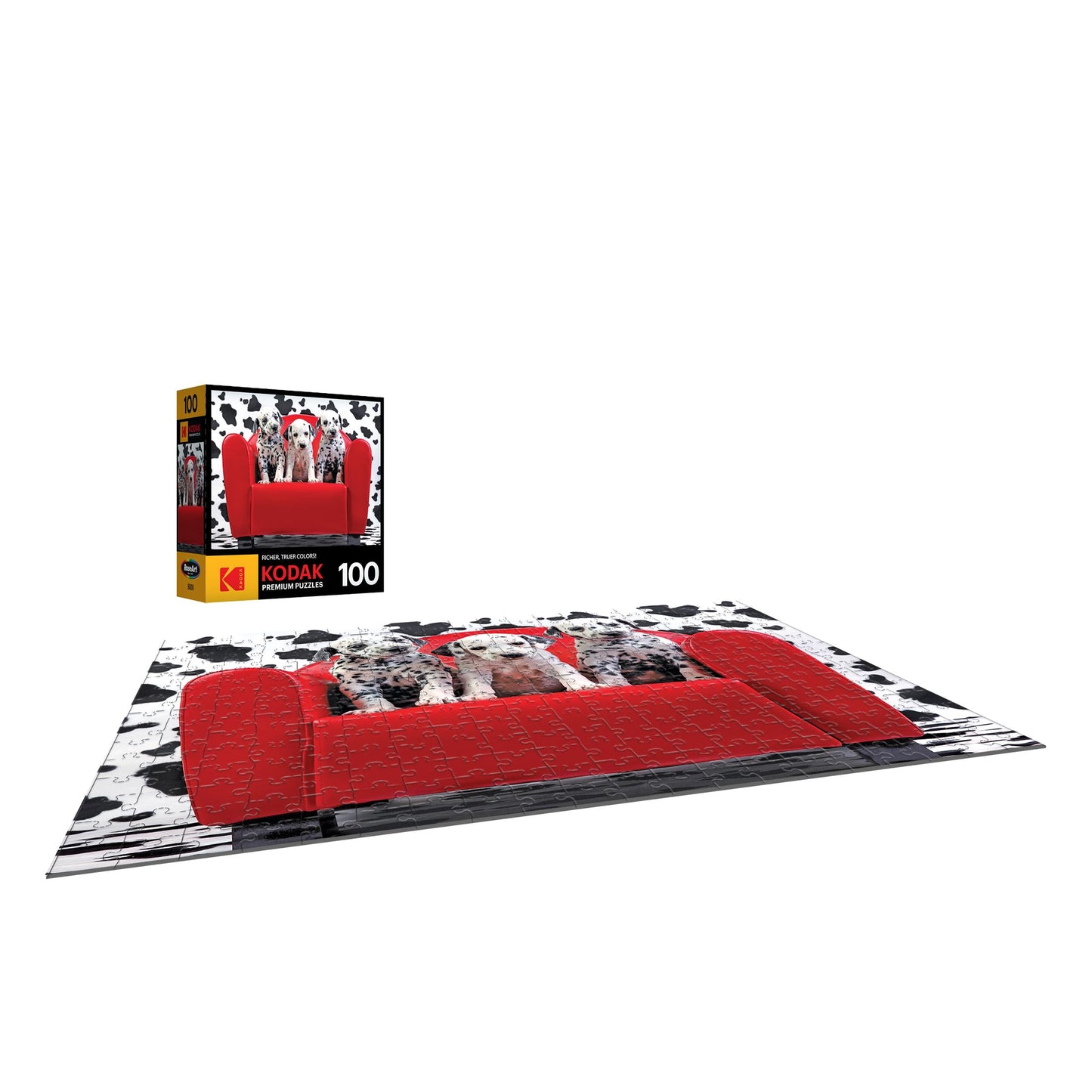 RoseArt 100-Piece Jigsaw Puzzle - Kodak Premium, Multi-colored, Paper, Model 8800ZZU for Adults
