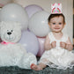 Atoden 2nd Birthday Crown Princess Tiara, Rainbow Hat Headband - Birthday Gift Decorations and Accessories for Two Year Old Girl