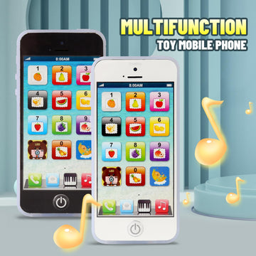 Cooplay Baby IQ Phone Toy Play Music Phone Shape Early Electronic Mobile Songs Learning Smartphone Toddler Education Lights for