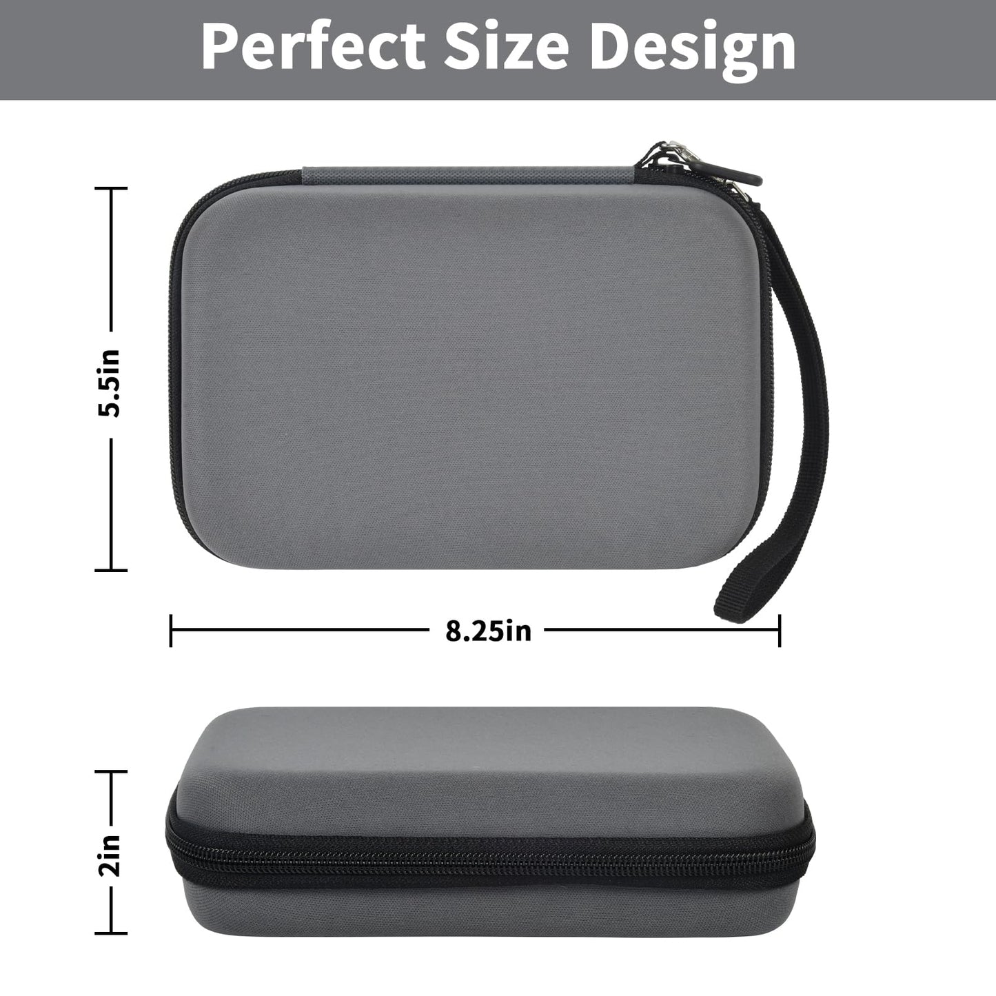 Casmilee Case Compatible With Giiker Super Slide Brain Games, Brain Teaser Puzzles Organizer Storage Bag, Flow Slider Puzzle Game Holder (Grey)