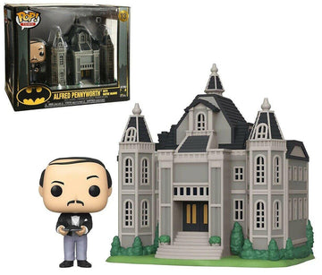 Funko Pop! Town: Batman 80Th - Wayne Manor With Alfred Pennyworth Vinyl Figure, Multicolor (45524), 3.75 Inches