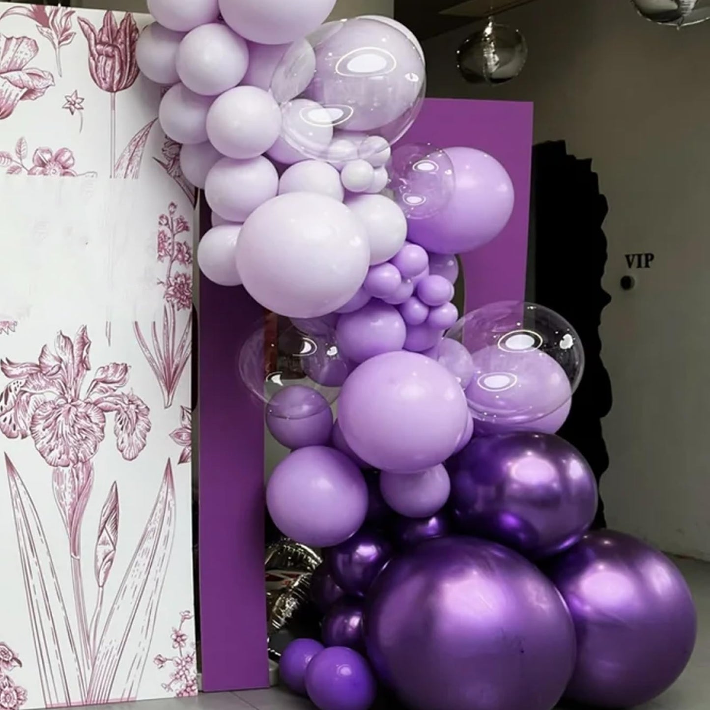 Voircoloria Metallic Purple Balloons, 66Pack 12Inch Chrome Purple Latex Party Balloons For Birthday Baby Shower Graduation Weddi