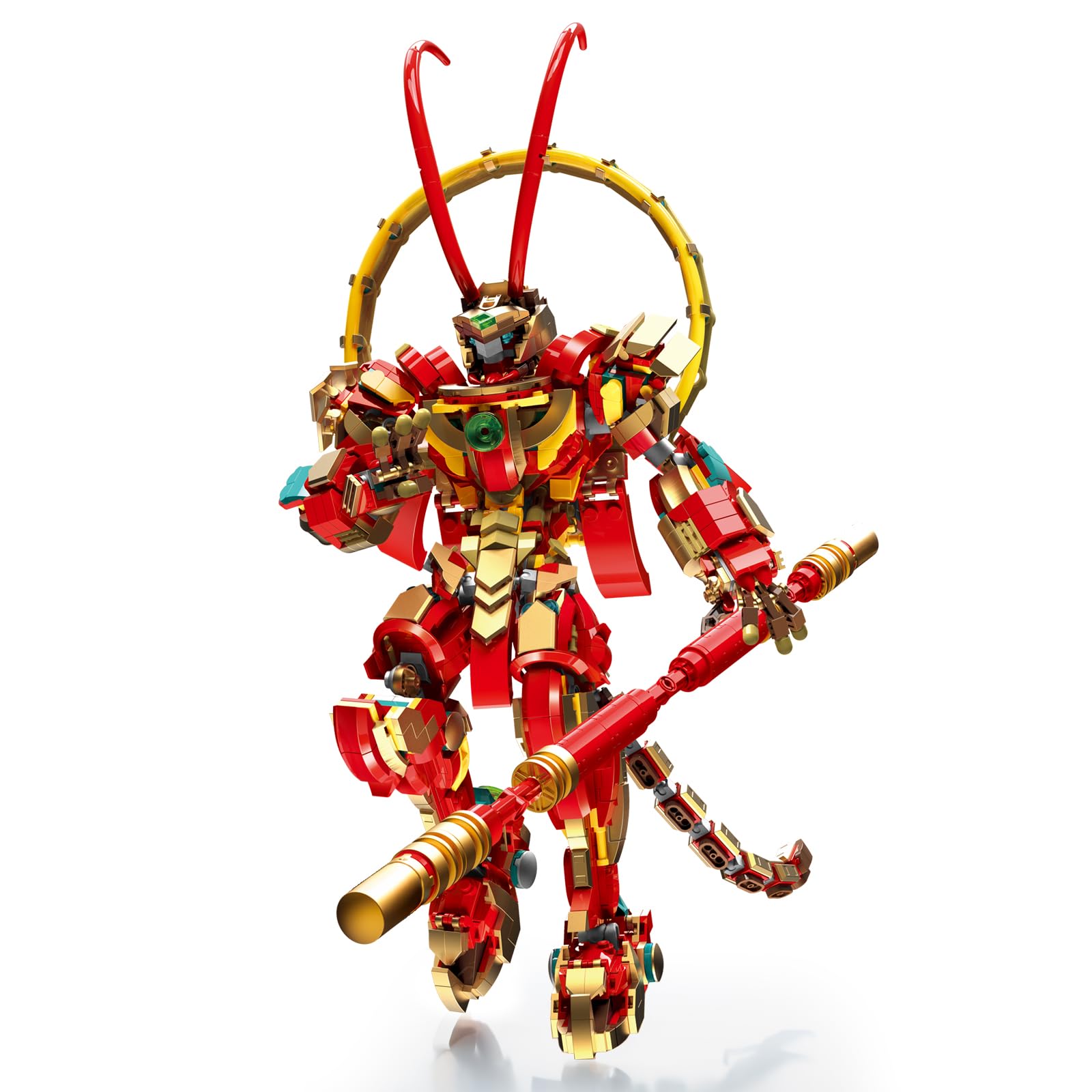 NUTER Monkey King Mech Building Set for mature-themed - Cool Action Figure Wukong Mech Toy Block Set  Monkie Kid Collection Display Model  Valentine's Day Gift for Boys Girls (1393Pieces