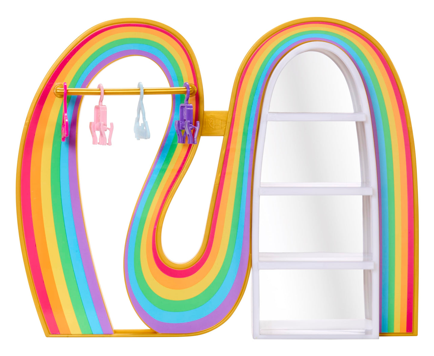 Rainbow High Amayas Rainbow Closet Playset + limited availability Rainbow Doll  Bonus Fashion and Shoes  Purses  Hangers  Clothes Rack  Shelves  Kids Gift Ages 4+