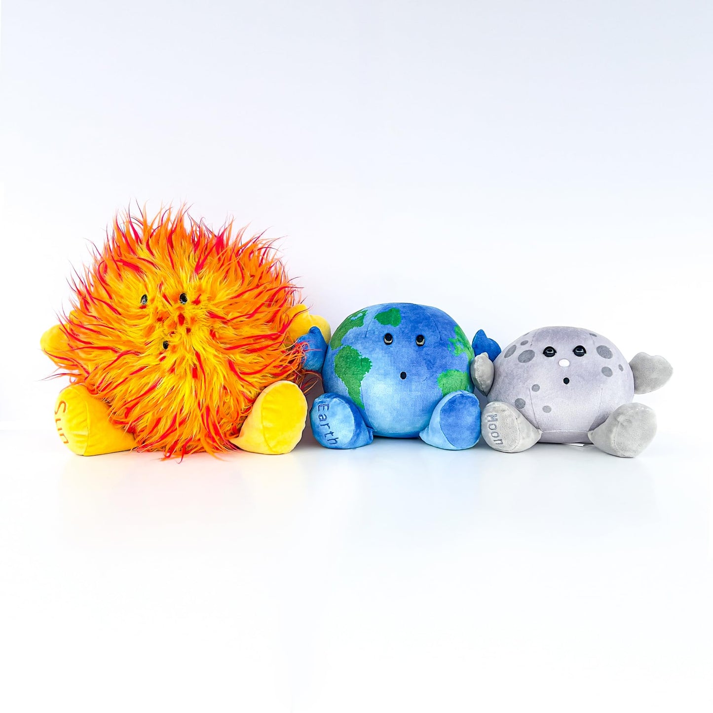 Celestial Buddies Earth Moon Sun Bundle Science Astronomy Space Solar System Educational Plush Planet Toys