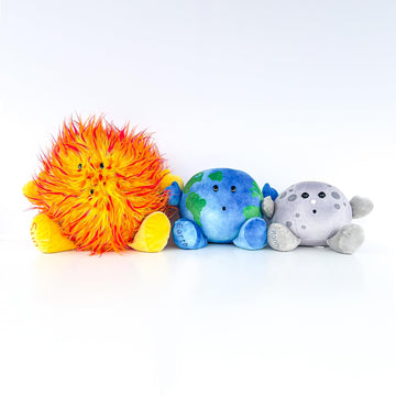 Celestial Buddies Earth Moon Sun Bundle Science Astronomy Space Solar System Educational Plush Planet Toys