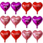 12 Pcs Red Heart Balloons 18 Inch Xoxo Balloons Love Balloons For Valentines Day Decorations Bridal Shower Wedding Decorations