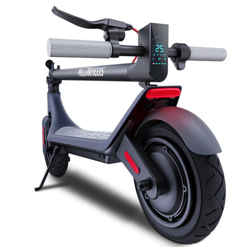 Electric Scooter A6L Eco,Electric Scooter Adults With 10In Shock Absorbing Tires,10.2Ah Big Battery,Max 350W Motor,19 Miles Long