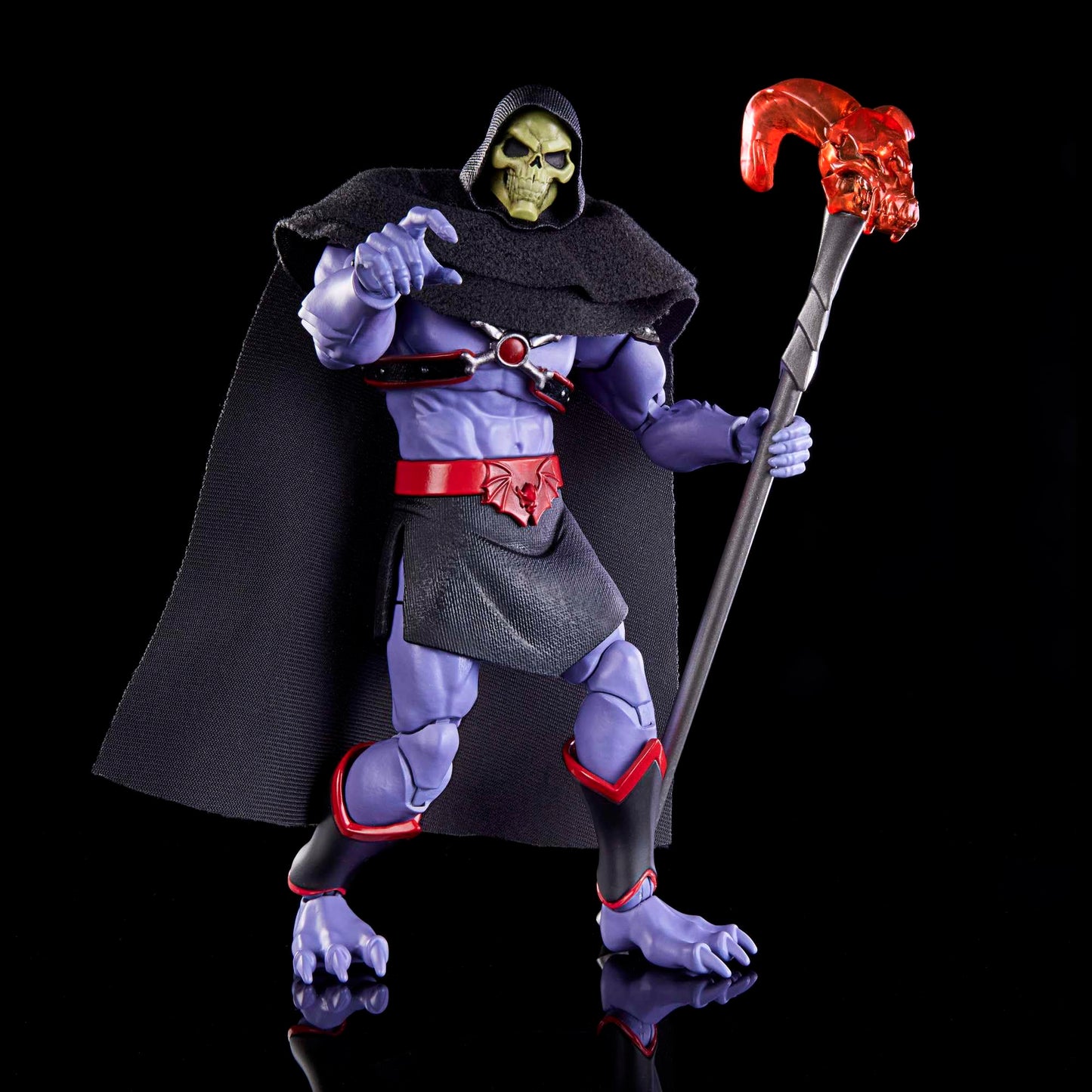 Masters Of The Universe Masterverse Action Figure Horde Skeletor, Collectible With 30 Articulations, Soft Goods Cape, Swap Hands
