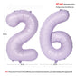 40 In Matte Purple Number Balloons Helium Foil Mylar Balloon Birthday Party Banquet Decoration Digital 26