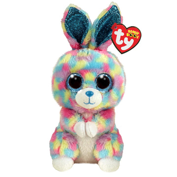 Ty Beanie Boo'S Hops The Rabbit Soft Toy 15 Cm-Ty36568, Ty36568, Multicoloured, Small